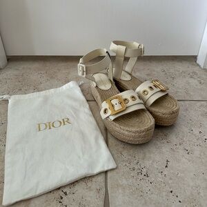 Dior Espadrille Wedges